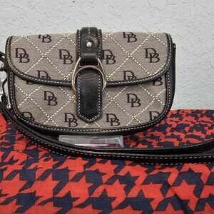 Dooney and Bourke Monogram Wristlet Small EUC COA